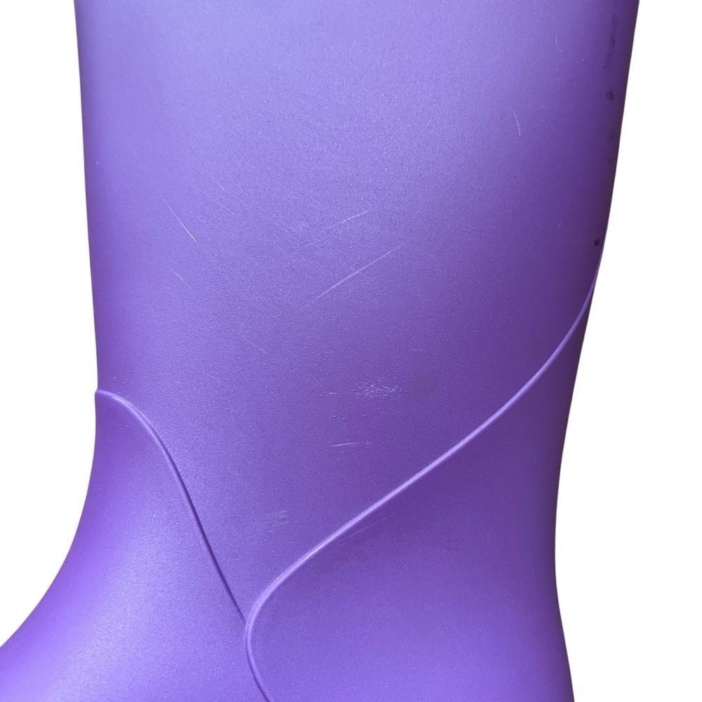 Cat & Jack Girls Purple Rain Boots Size 1 - Picture 9 of 13